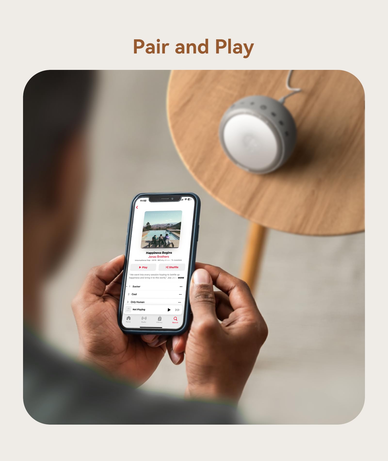 Dreamegg white noise machine travel-ready compact design for on-the-go use.