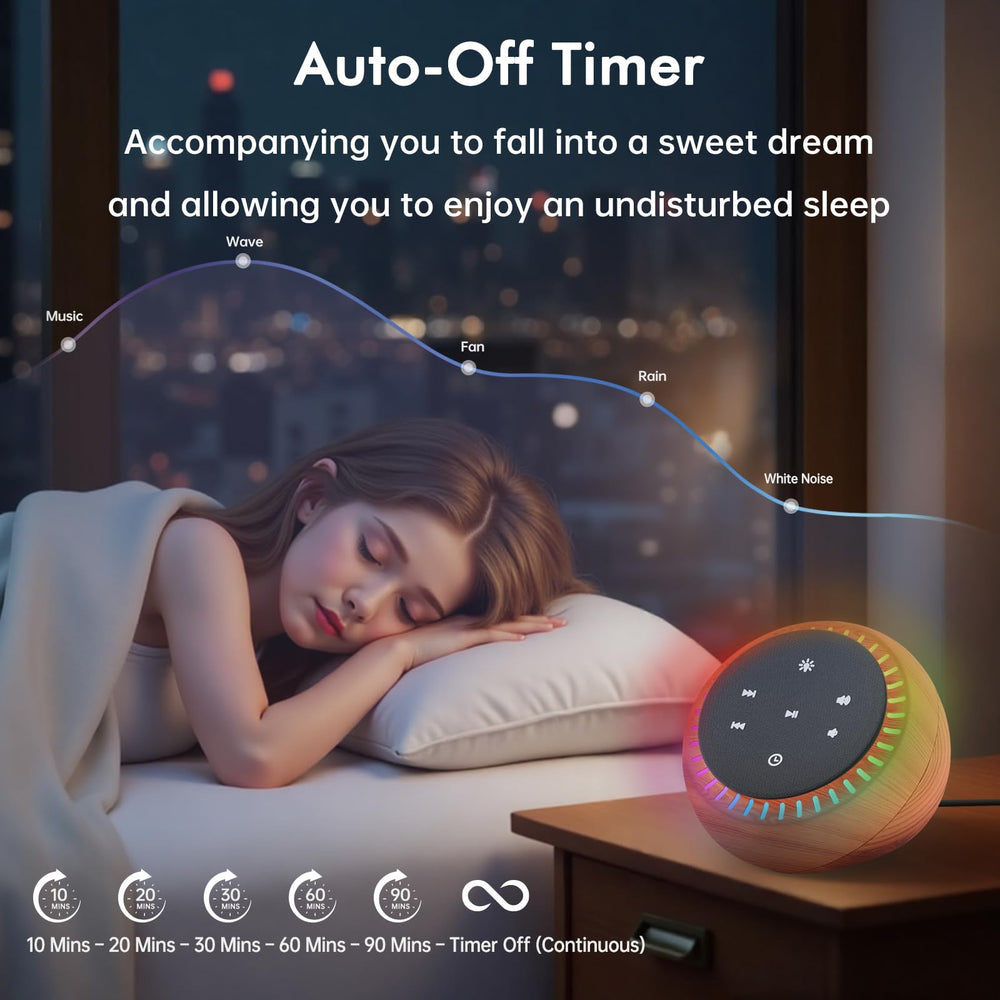 DreamSky 26-sounds interface showcases sleep variety and ambient options.