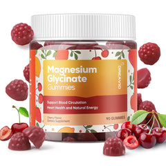 DREAVIO magnesium glycinate gummies bottle for daily relaxation and wellness.