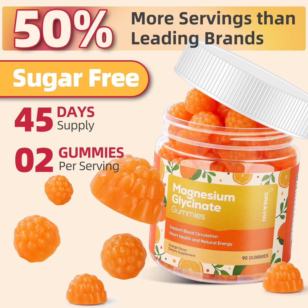 DREAVIO vegan sugarfree gummies label emphasizing allergen-friendly snack
