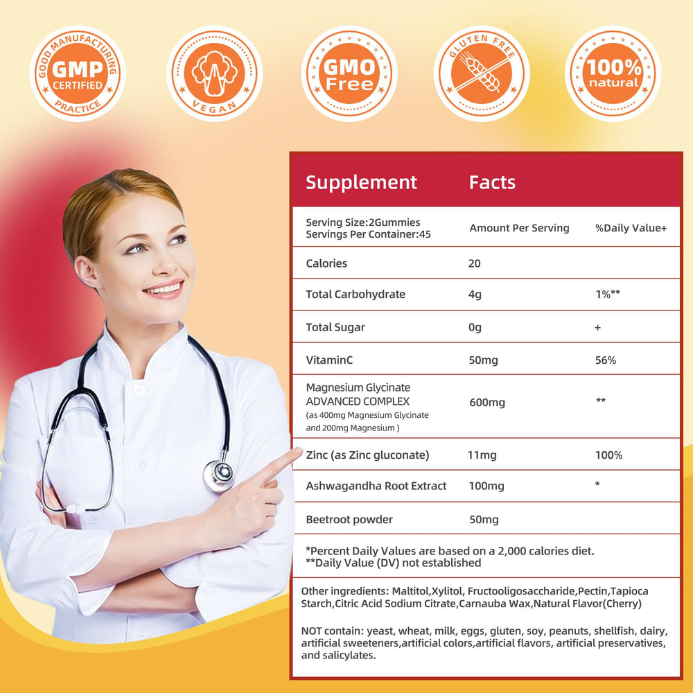 DREAVIO vitamin C, zinc, beetroot blend panel for immune and energy support