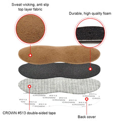 Dr Foot Heel Grips in-shoe usage shows easy application and secure stay