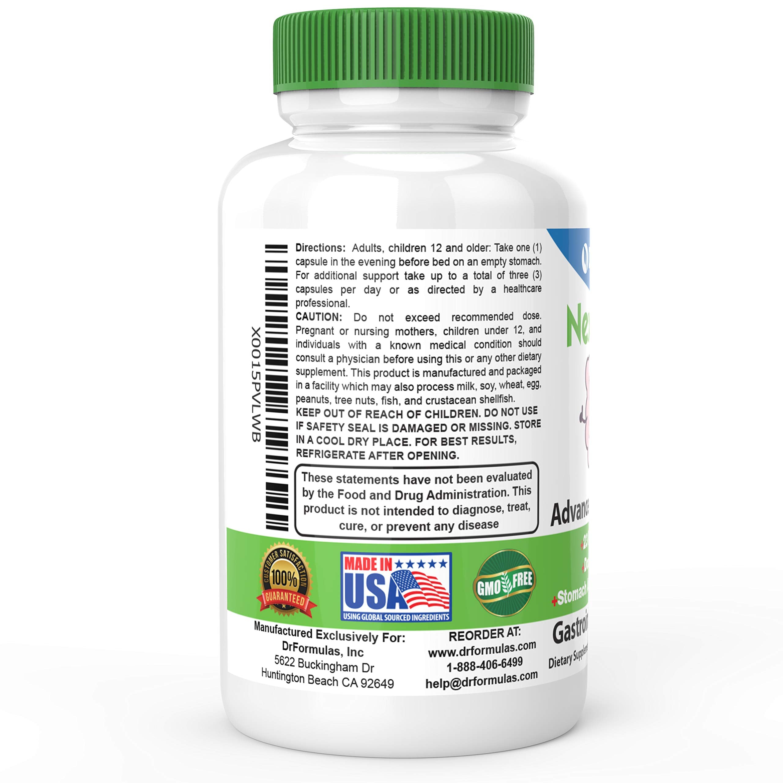 DrFormulas Nexabiotic 23 delayed-release capsules illustration emphasizing enhanced viability.