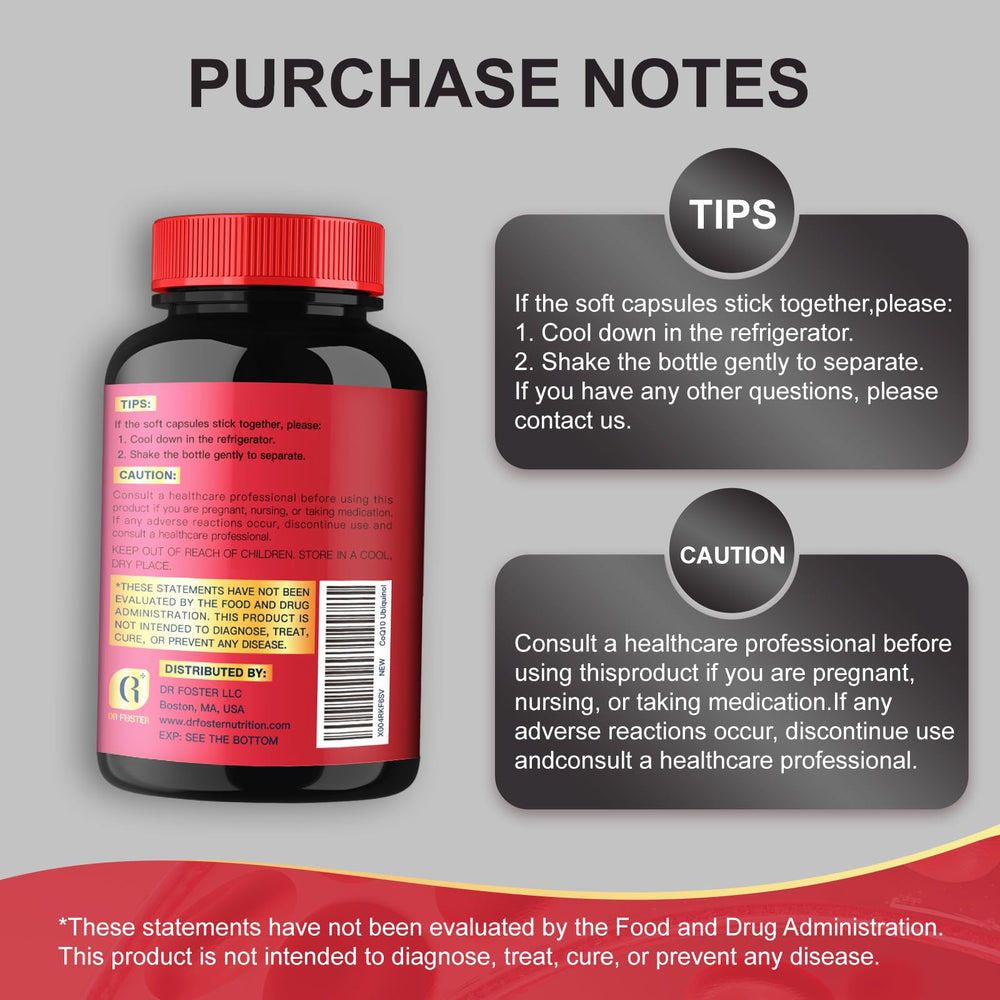 DRFOSTER CoQ10 daily use of capsules in a wellness routine