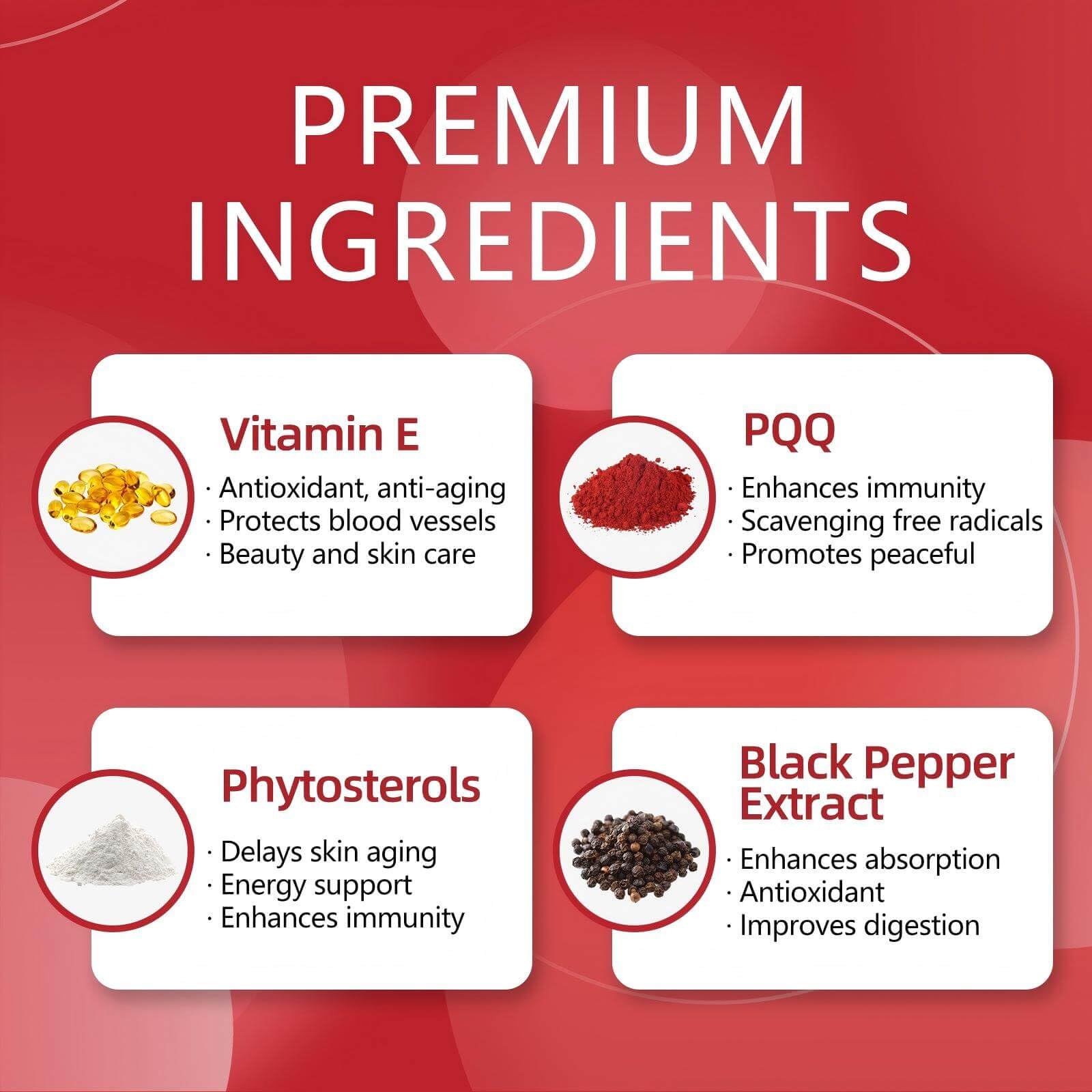 DRFOSTER CoQ10 with PQQ and Vitamin E showcase antioxidants and energy support