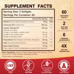 DRFOSTER CoQ10 softgels capsule closeup emphasizes smooth, easy-to-swallow texture