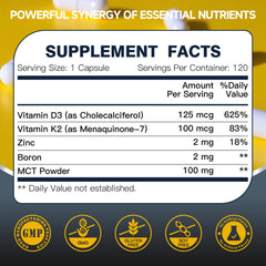 DRFOSTER D3 K2 capsules closeup highlighting easy-to-swallow vegan capsules for daily wellness.