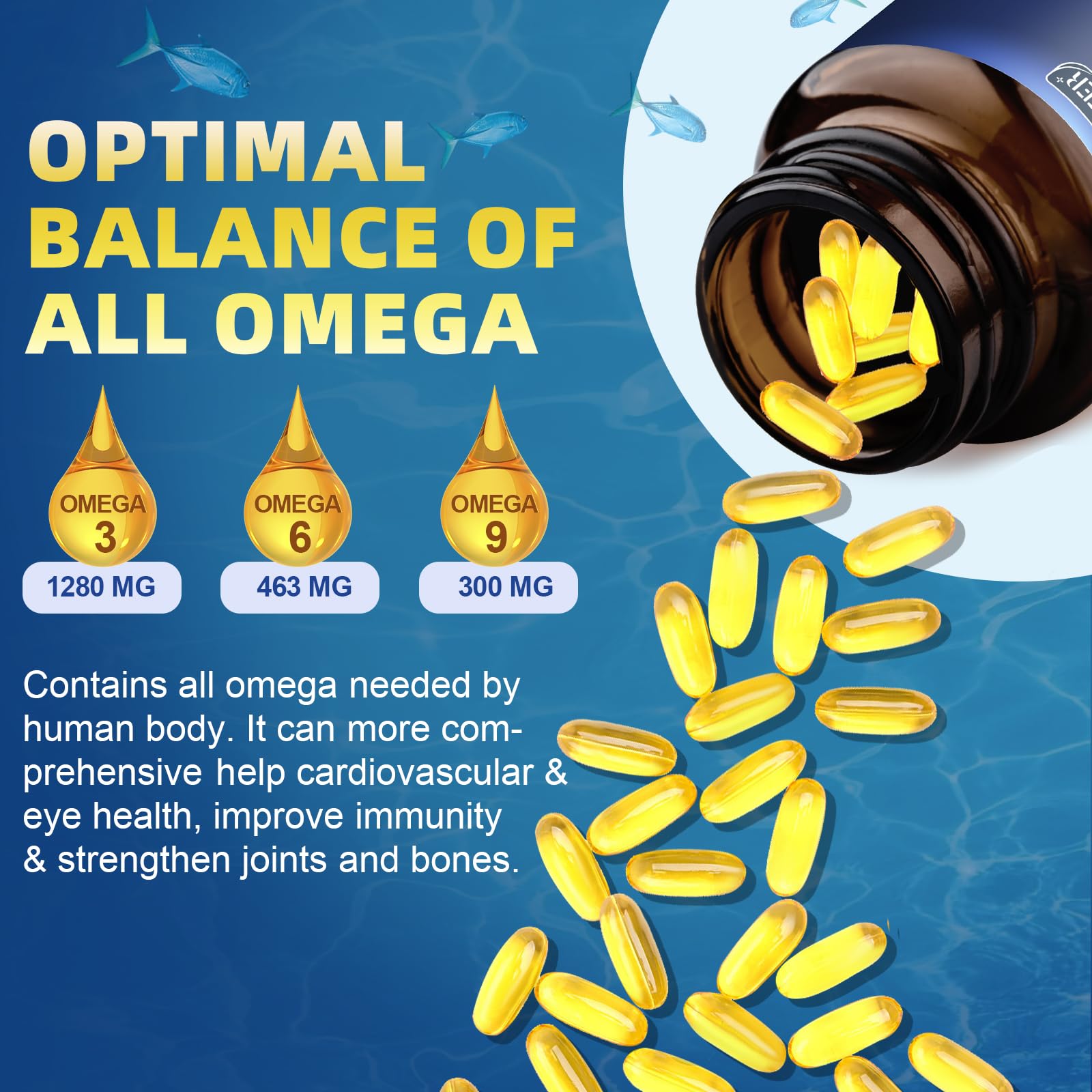 DRFOSTER flaxseed oil capsules displaying plant-based omega-3 source for heart support
