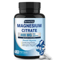 DRFOSTER Magnesium Citrate Capsules 400 mg - High Absorption, 2-Month Vegan Formula (120 Capsules)
