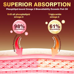 DRFOSTER Omega-3 EPA DHA krill capsules with phospholipids for better absorption