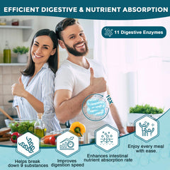 DRFOSTER Probiotics capsules with digestive enzymes for better digestion.