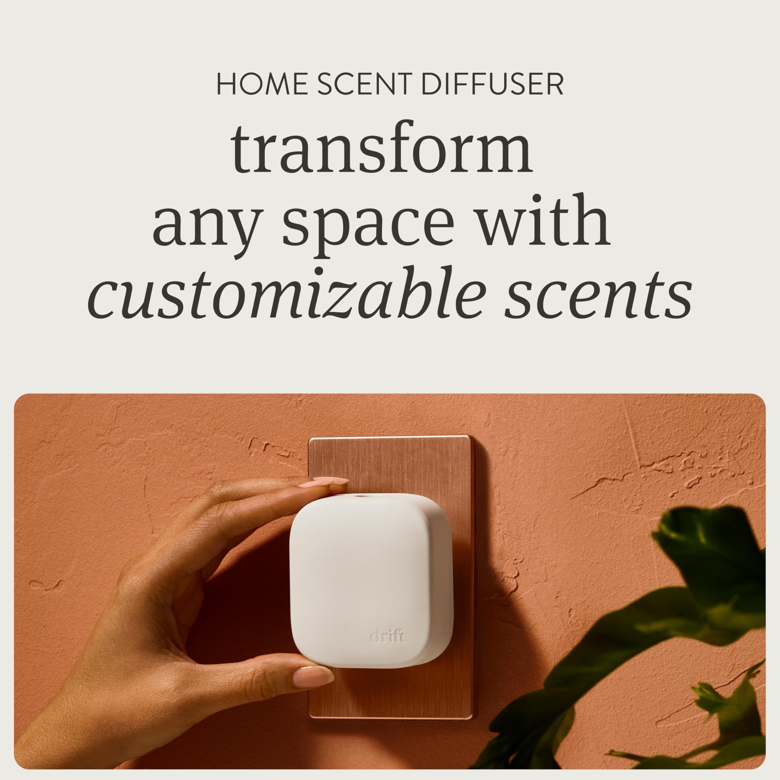 Drift Open Air diffuser with three-level control for tailored fragrance.
