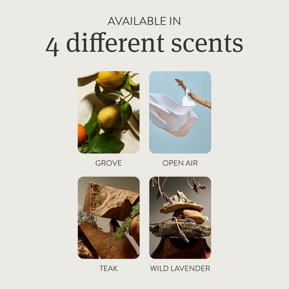 Drift Teak diffuser in a room creating a lasting, inviting fragrance.
