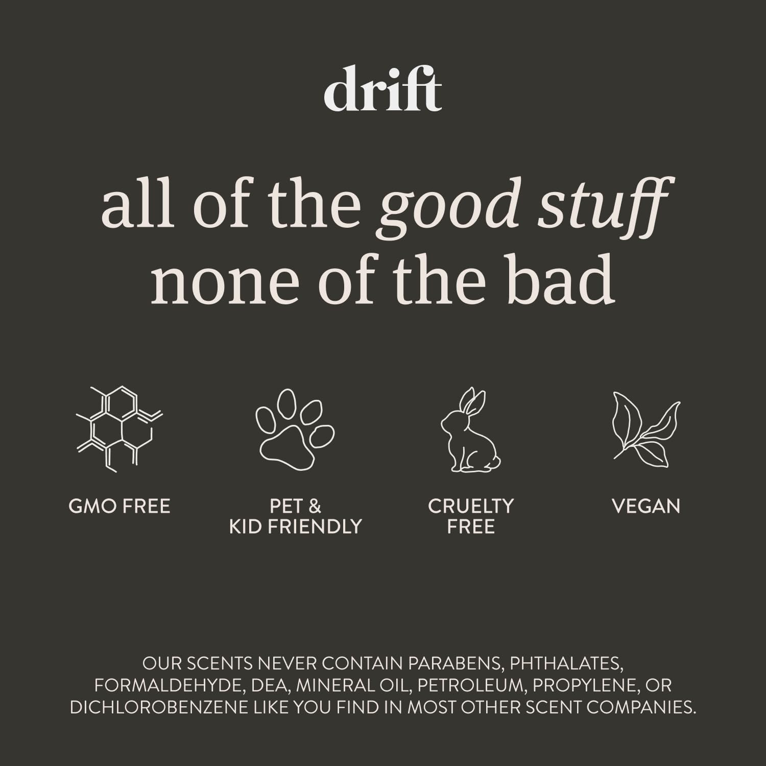 Drift teak scented candle adds cozy ambiance to living spaces.
