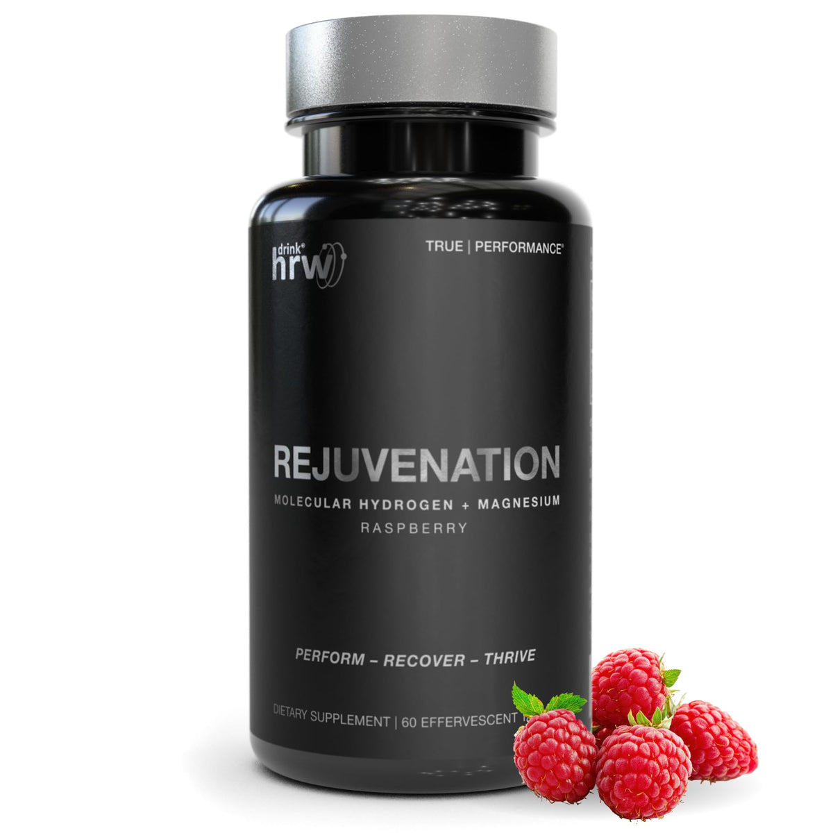 DRINK HRW Rejuvenation tablets dissolving in water for a quick daily ritual.