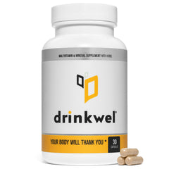 Drinkwel Better Mornings bottle - daily recovery multivitamin for on-the-go lifestyles