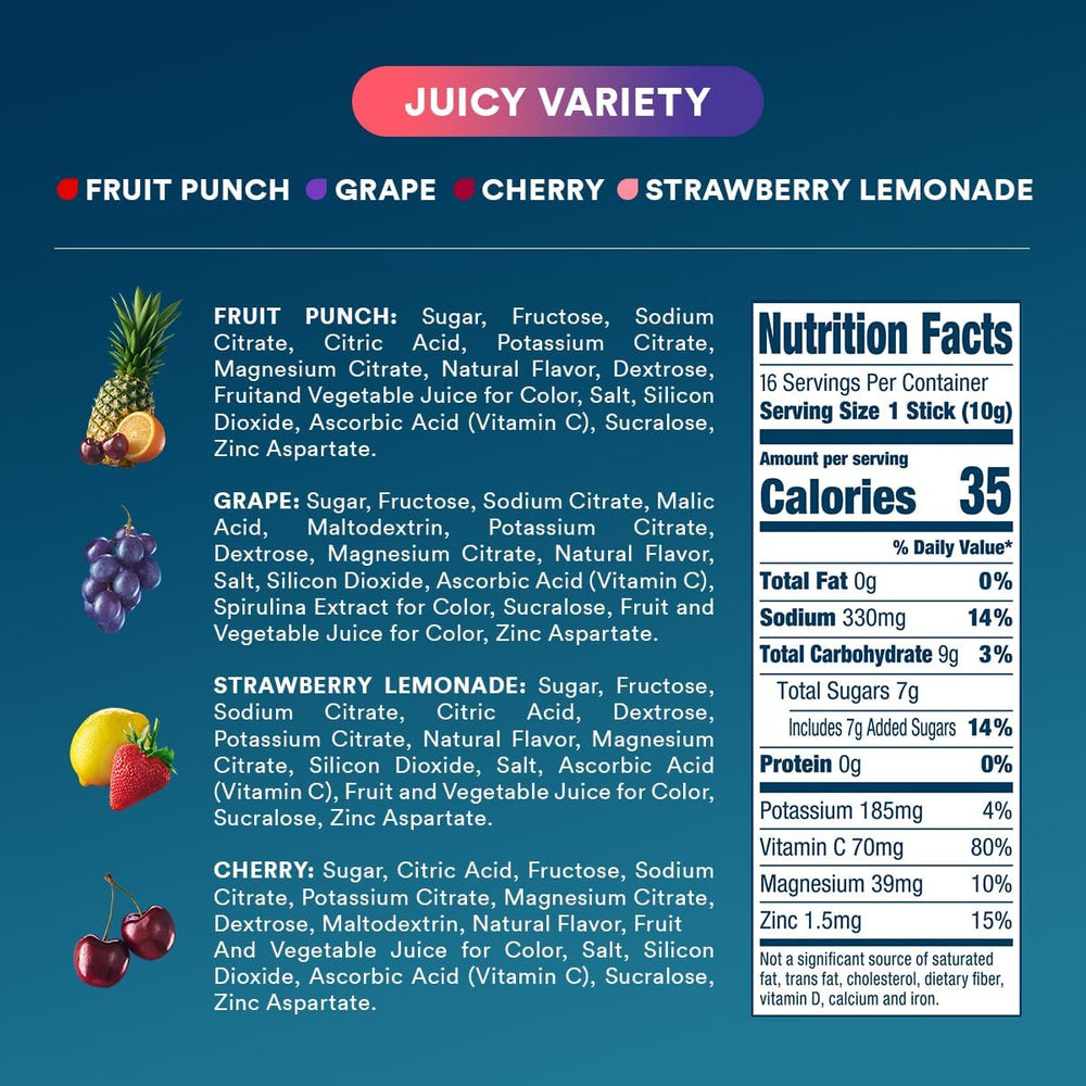 DripDrop Hydration Packets in strawberry lemonade flavor for travel-friendly hydration.