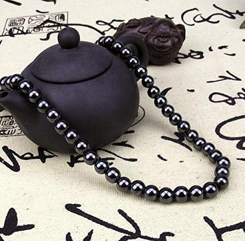 Drkao hematite necklace measures 19.69 inches for comfortable layering.