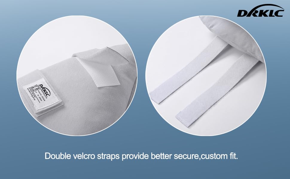 DRKLC Heel Protector back view with adjustable straps securing the heel during movement