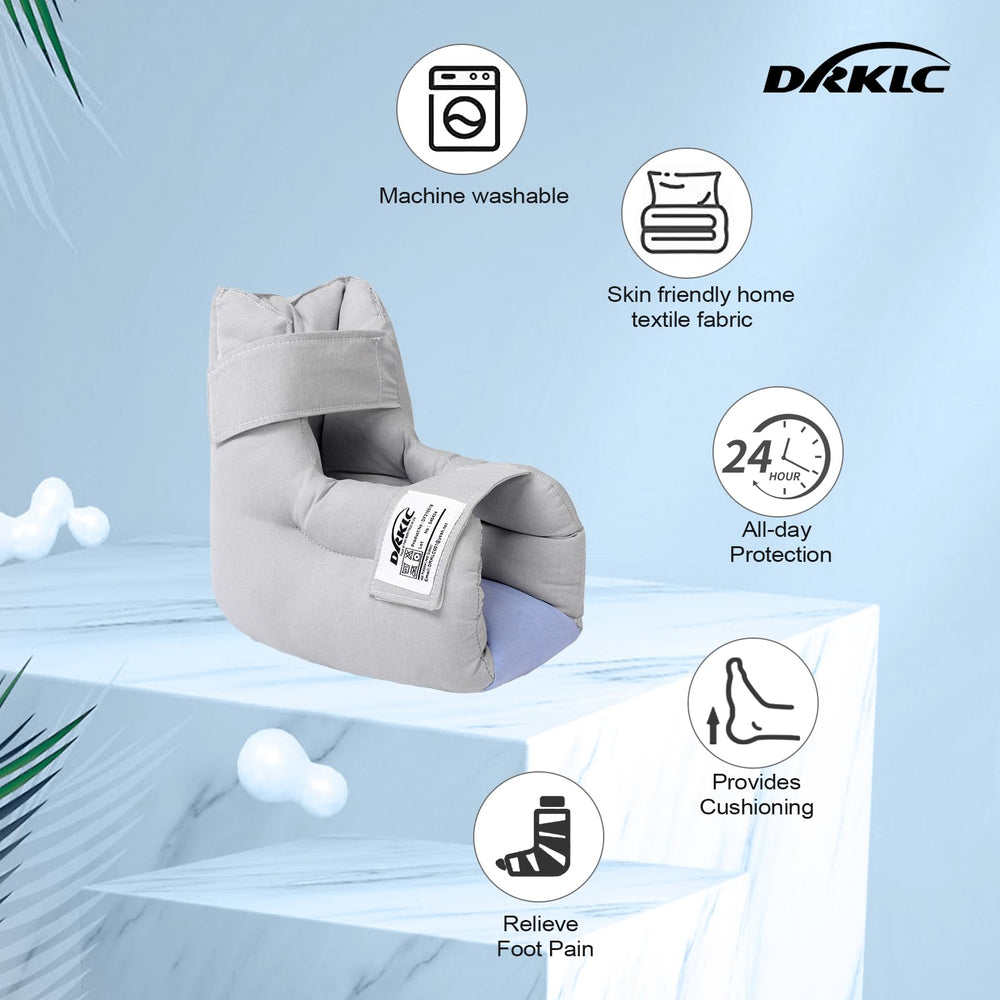Soft skin-friendly materials in DRKLC Heel Protector Cushion for comfort.