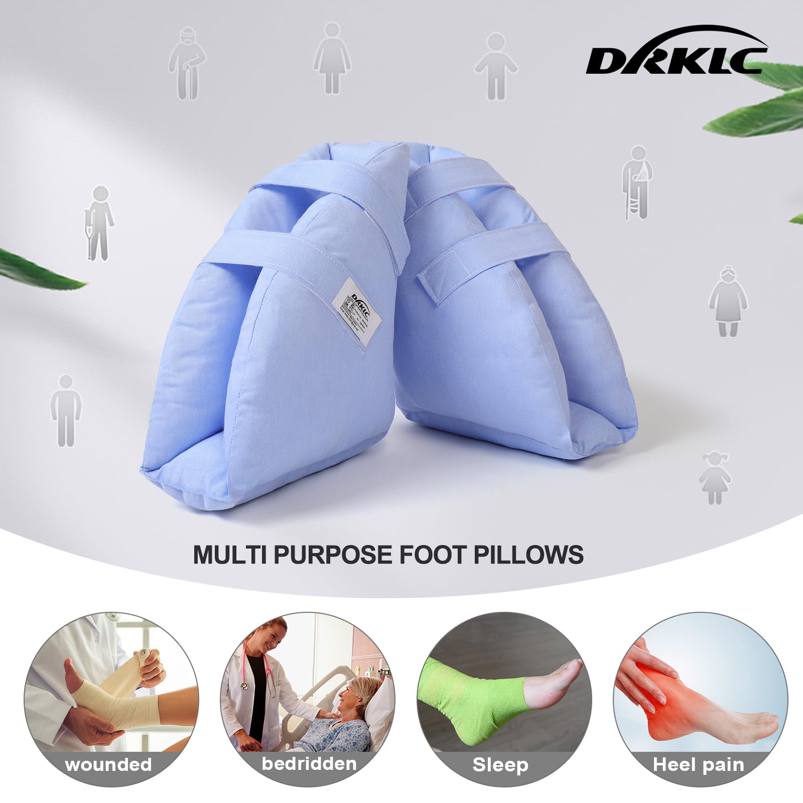 DRKLC heel protector machine washable for easy cleanup