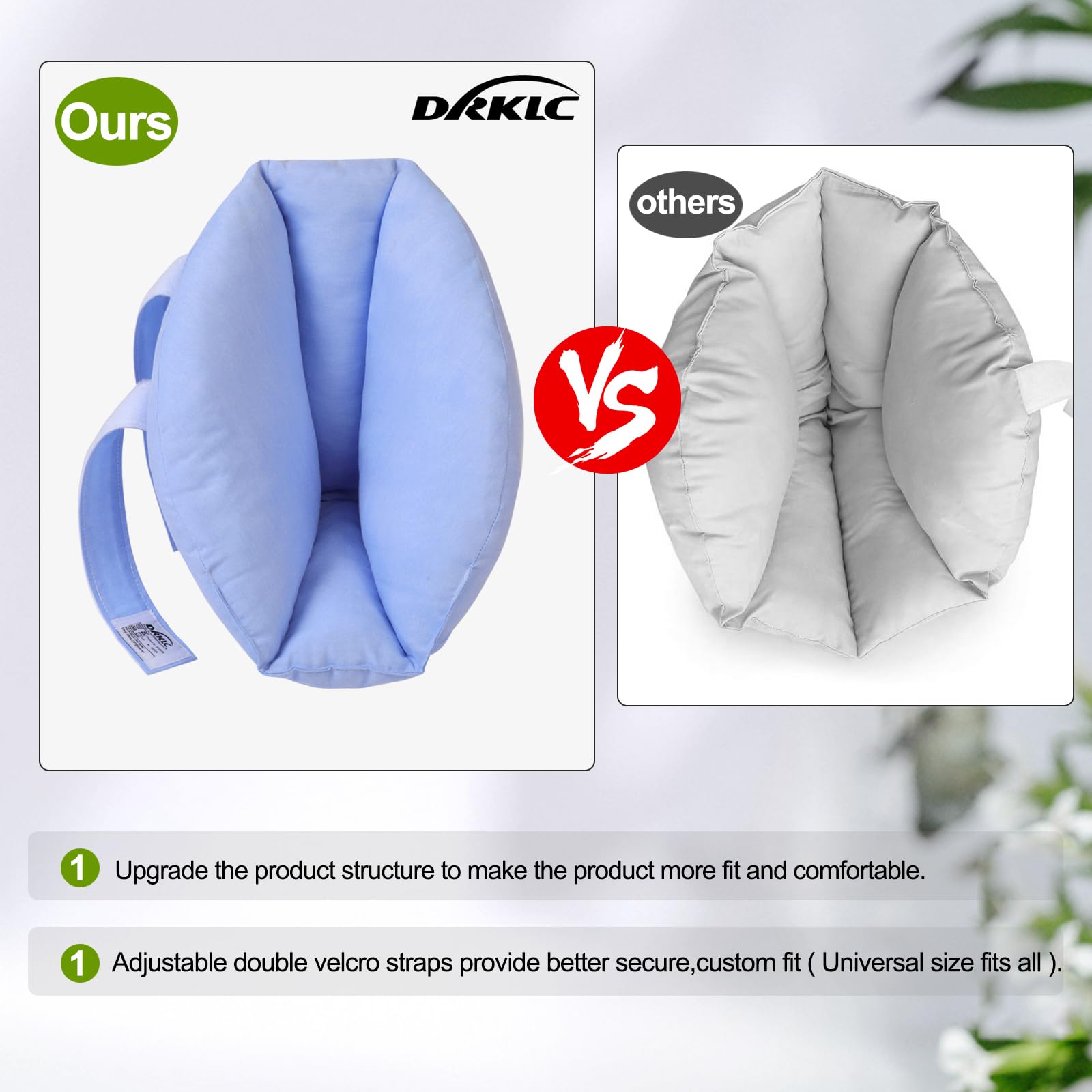 DRKLC heel protector slip-on design for bedridden users