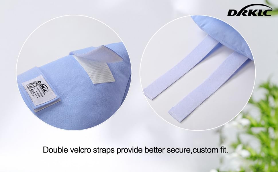 DRKLC heel protector slip-on design convenient for caregivers and self-use