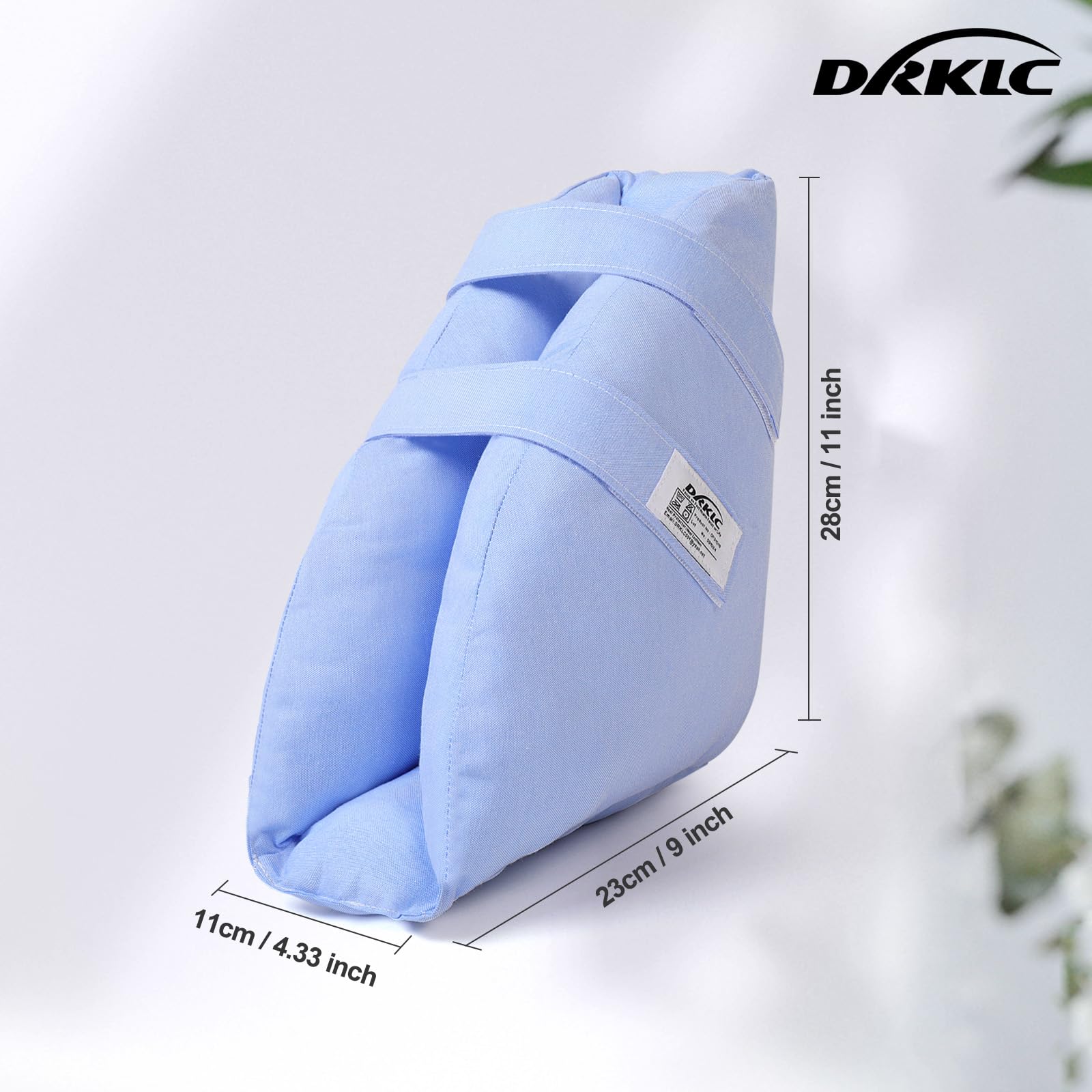 DRKLC Heel Protector strap close-up showing secure fastening without discomfort