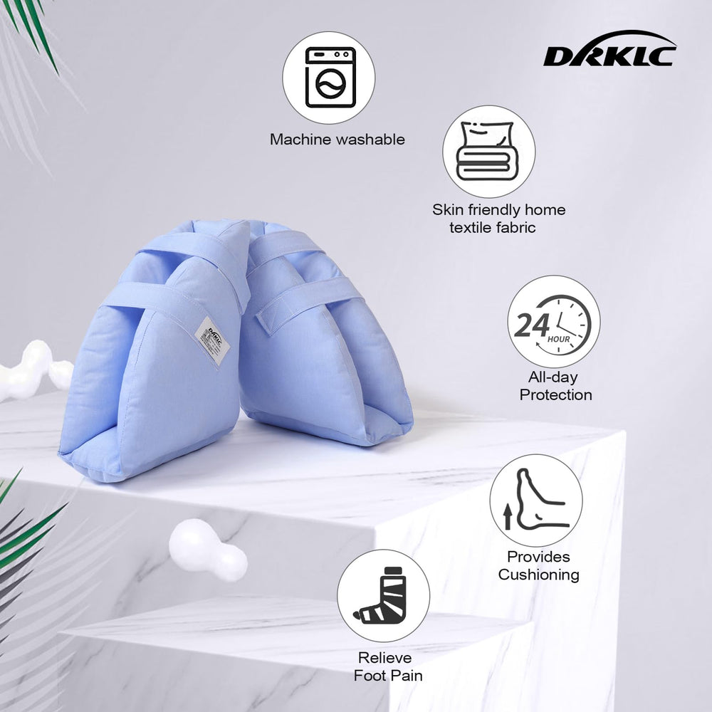 DRKLC heel protector Velcro closures keep in place