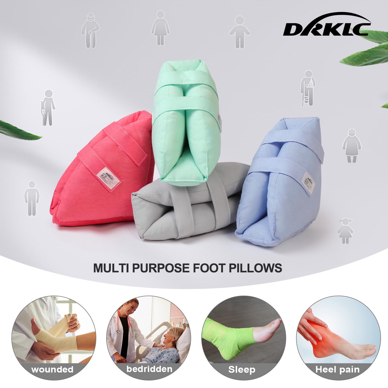 DRKLC Heel Protectors Cushion machine-washable material for simple cleanup.