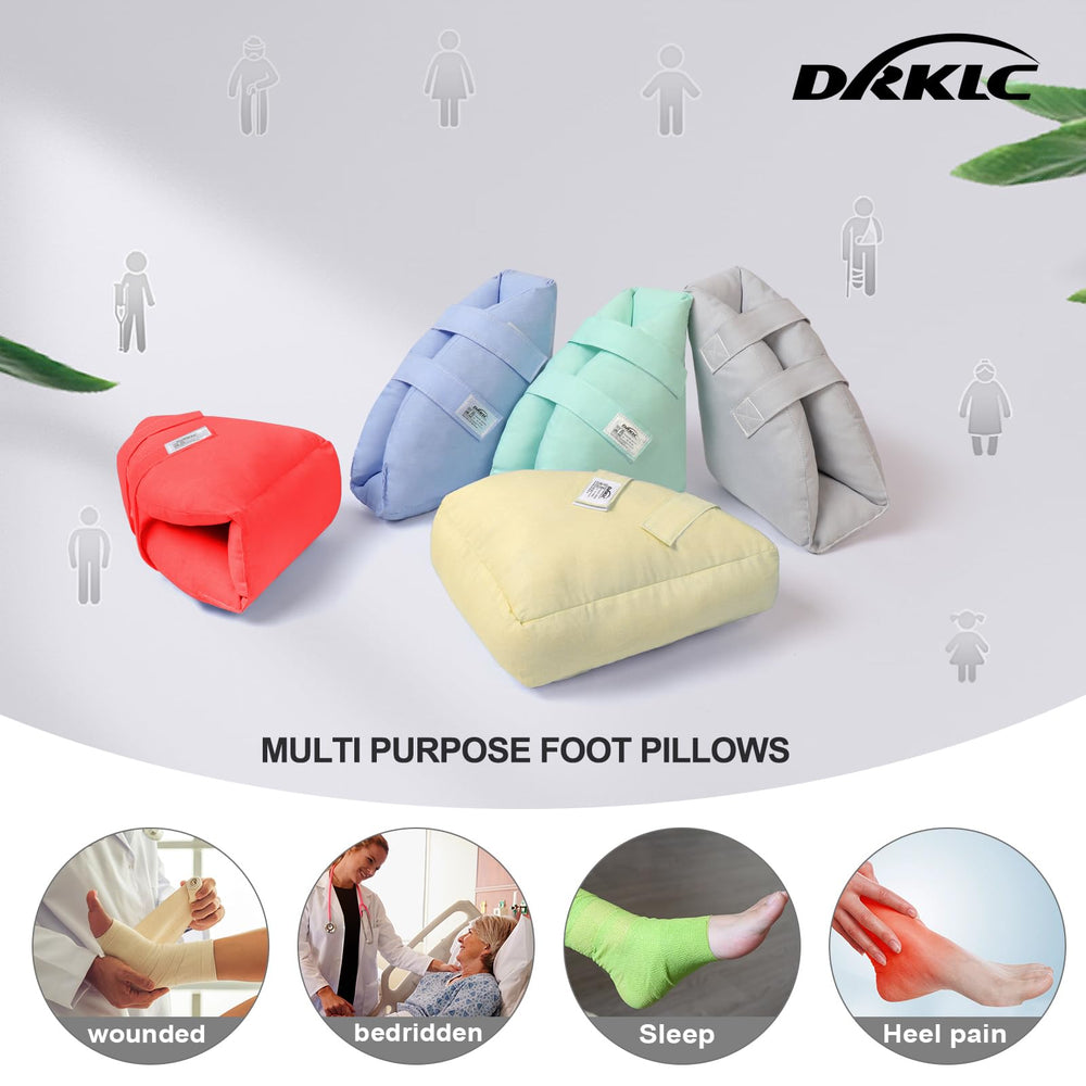 DRKLC light green heel protector designed for bedrest and wheelchair users