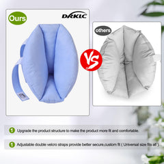 DRKLC slip-on heel protector with Velcro closures for easy, snug fitting
