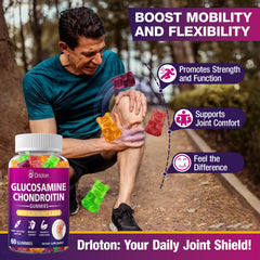 Drloton gummies being poured suggests easy, daily serving for active lifestyles.