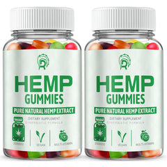 Drloton hemp gummies 2-pack bottle suggesting calm focus for daily use.