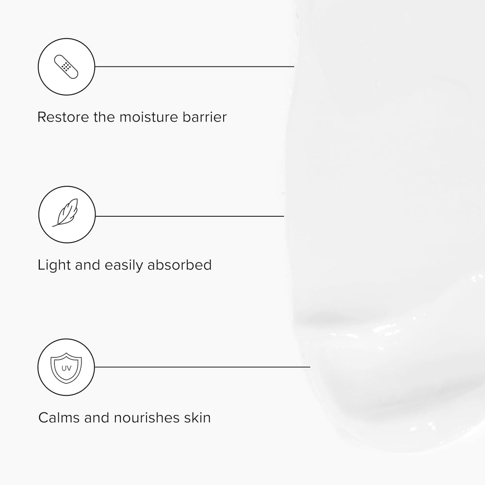 DRMTLGY Soothe and Recovery Cream jar back with ingredient details for barrier support.