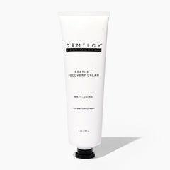 DRMTLGY Soothe and Recovery Cream jar front view, fragrance-free daily moisturizer.