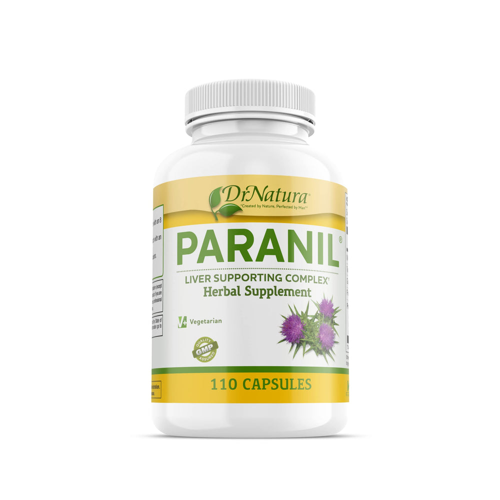 DrNatura Paranil bottle front view with 17-herb formula for daily organ support.