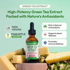 Drops Of Nature Green Tea Liquid Drops pour demonstrates fast absorption for immune health