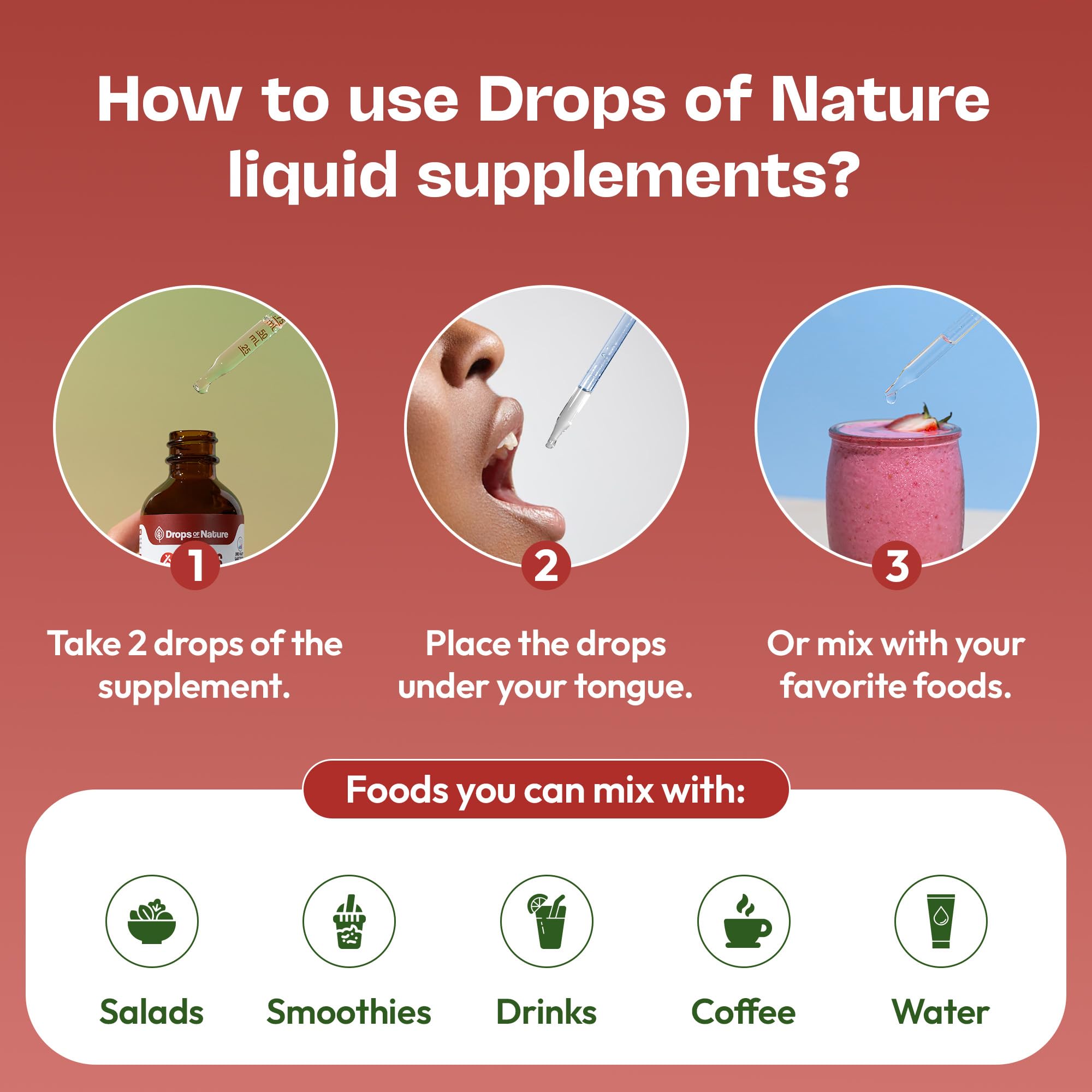 Drops Of Nature KSM-66 Ashwagandha Drops, rutina diaria con uso estable.