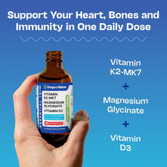 Drops Of Nature vitamina D3 y K2 en frasco para apoyo inmunitario diario