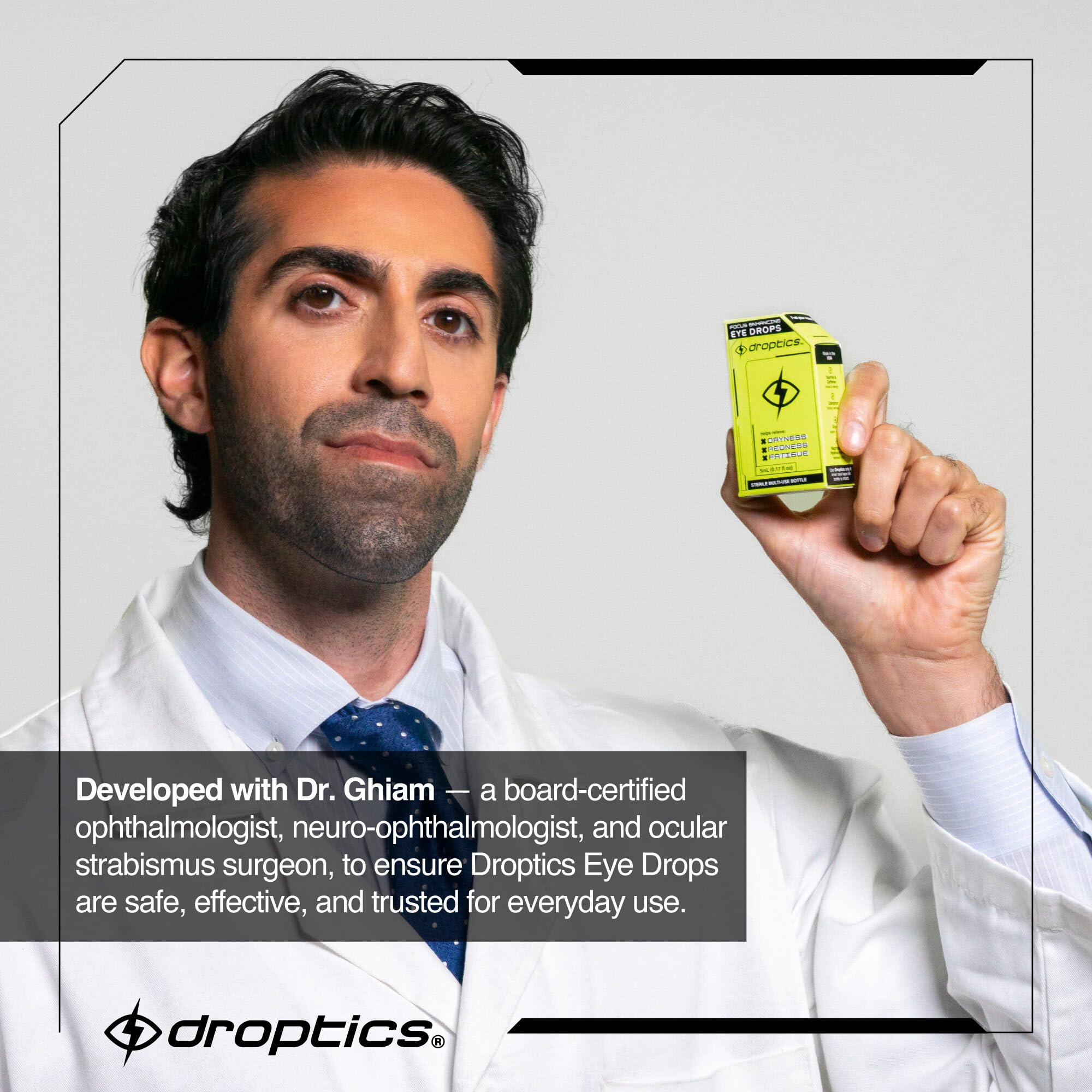 Droptics cooling formula ready for quick eye refreshment