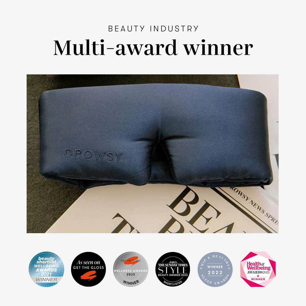 DROWSY mask in 22 Momme silk for cloud-like comfort