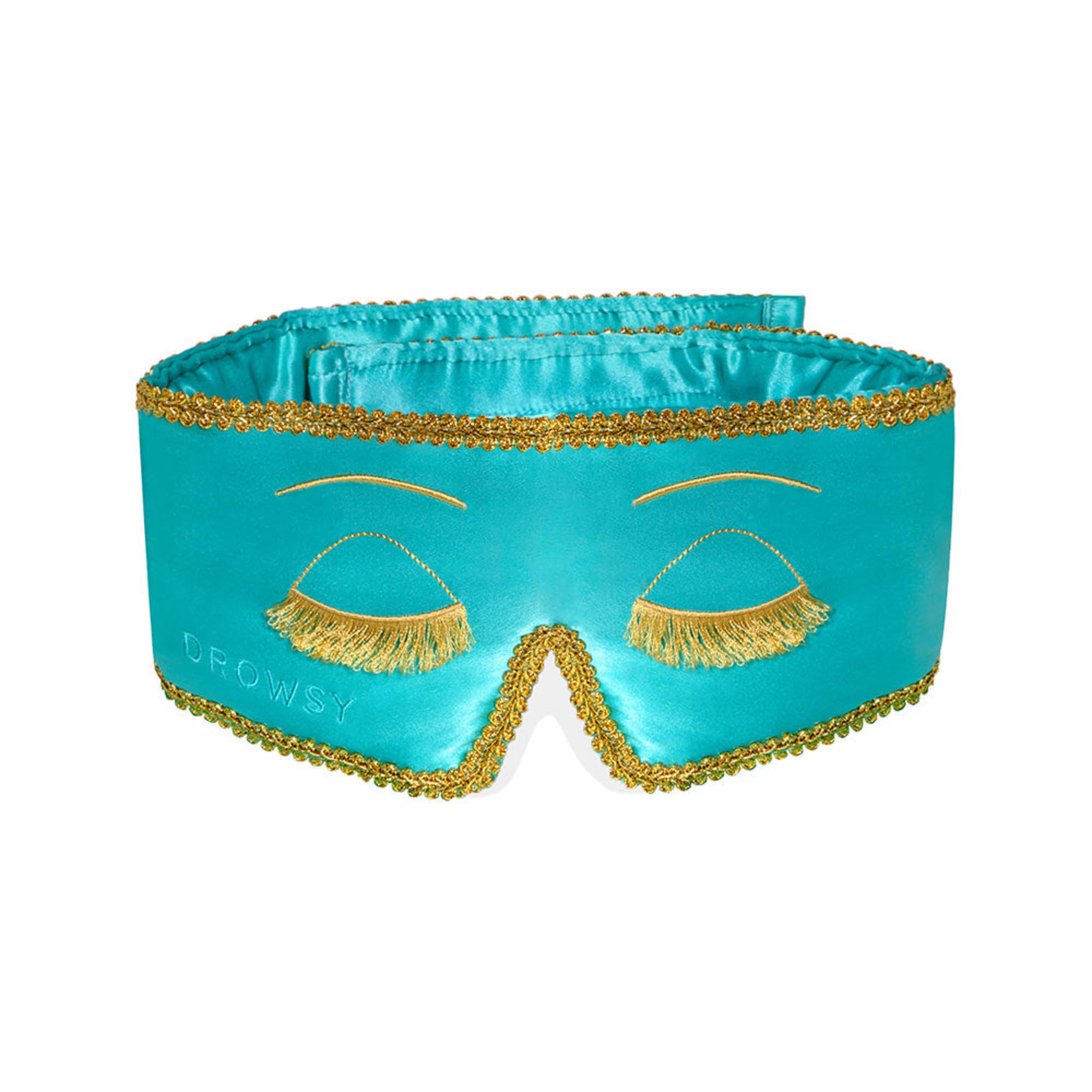 Drowsy silk mask plush padding delivers all-night comfort.
