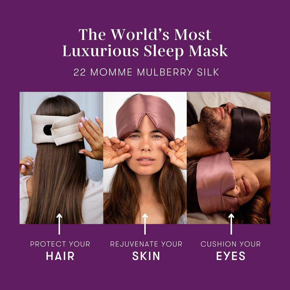 Drowsy Silk Sleep Mask breathable padding supports all-night wear