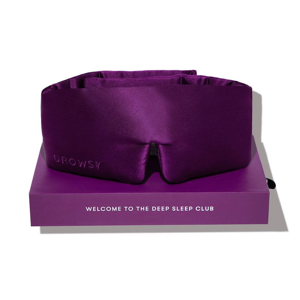 Drowsy Silk Sleep Mask face-hugging design blocks light for deep rest