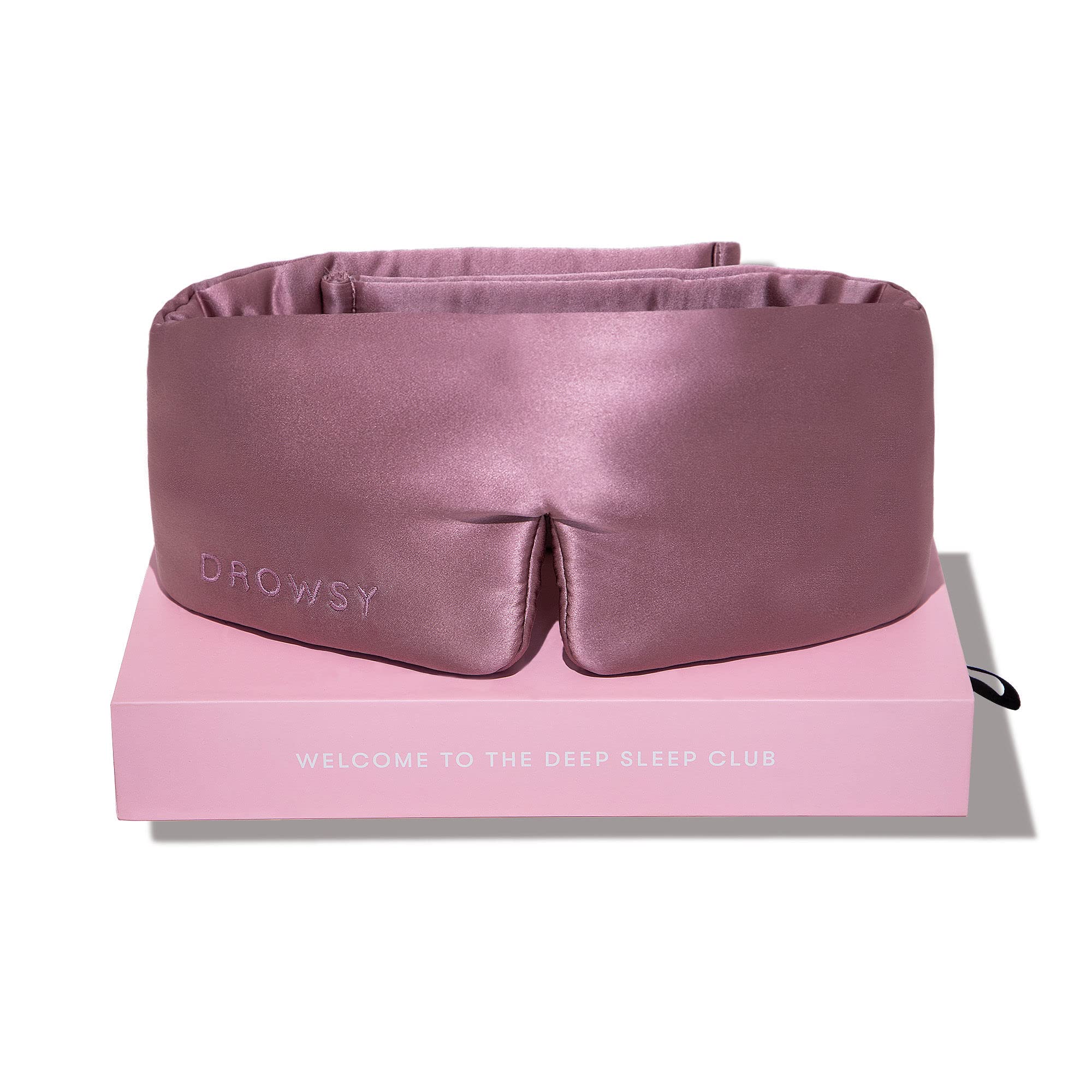 DROWSY Silk Sleep Mask hugging the face for uninterrupted luxury sleep