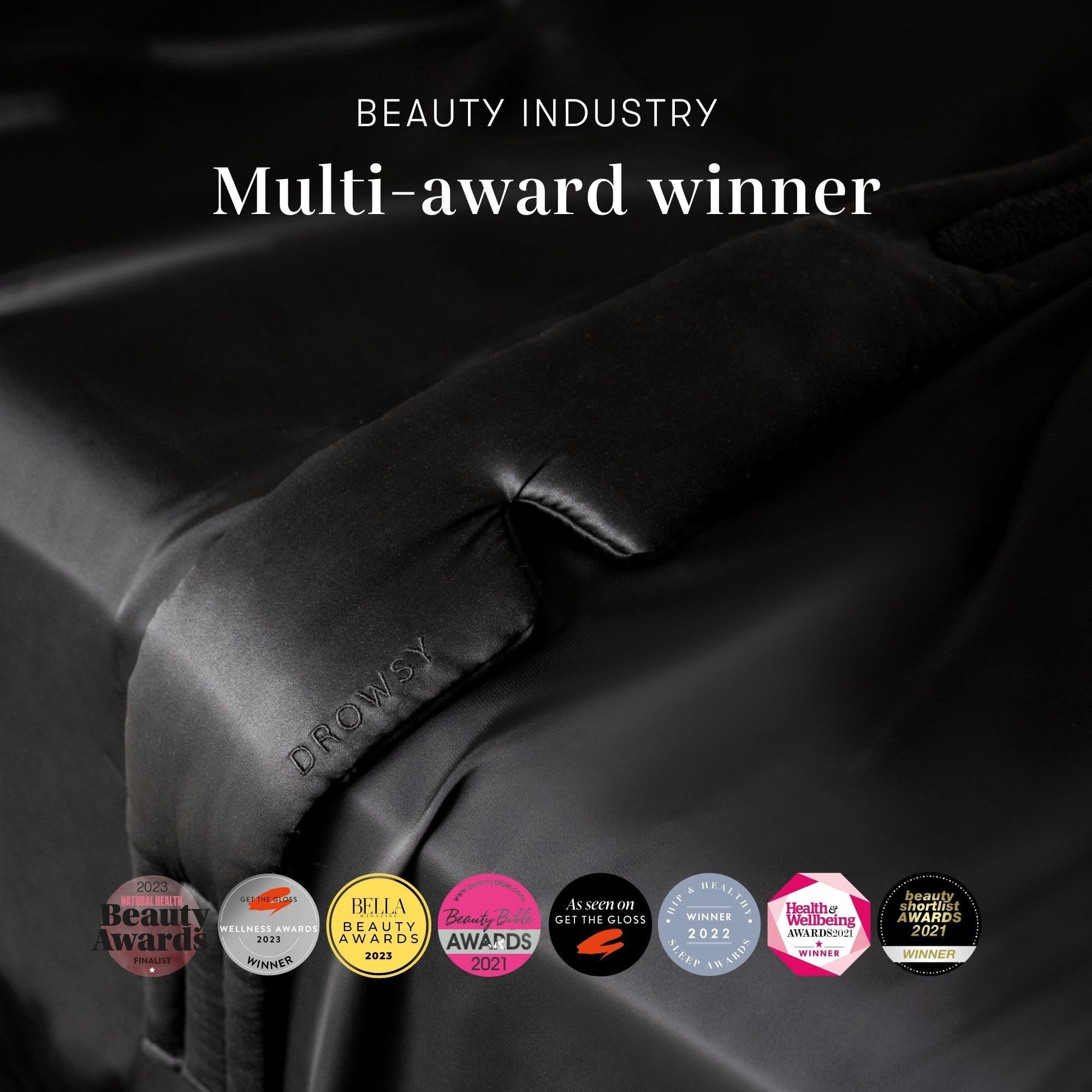 Drowsy Silk Sleep Mask makes a luxurious gift for self care and beauty routines