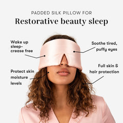 Drowsy Silk Sleep Mask adjustable strap detail for secure fit.