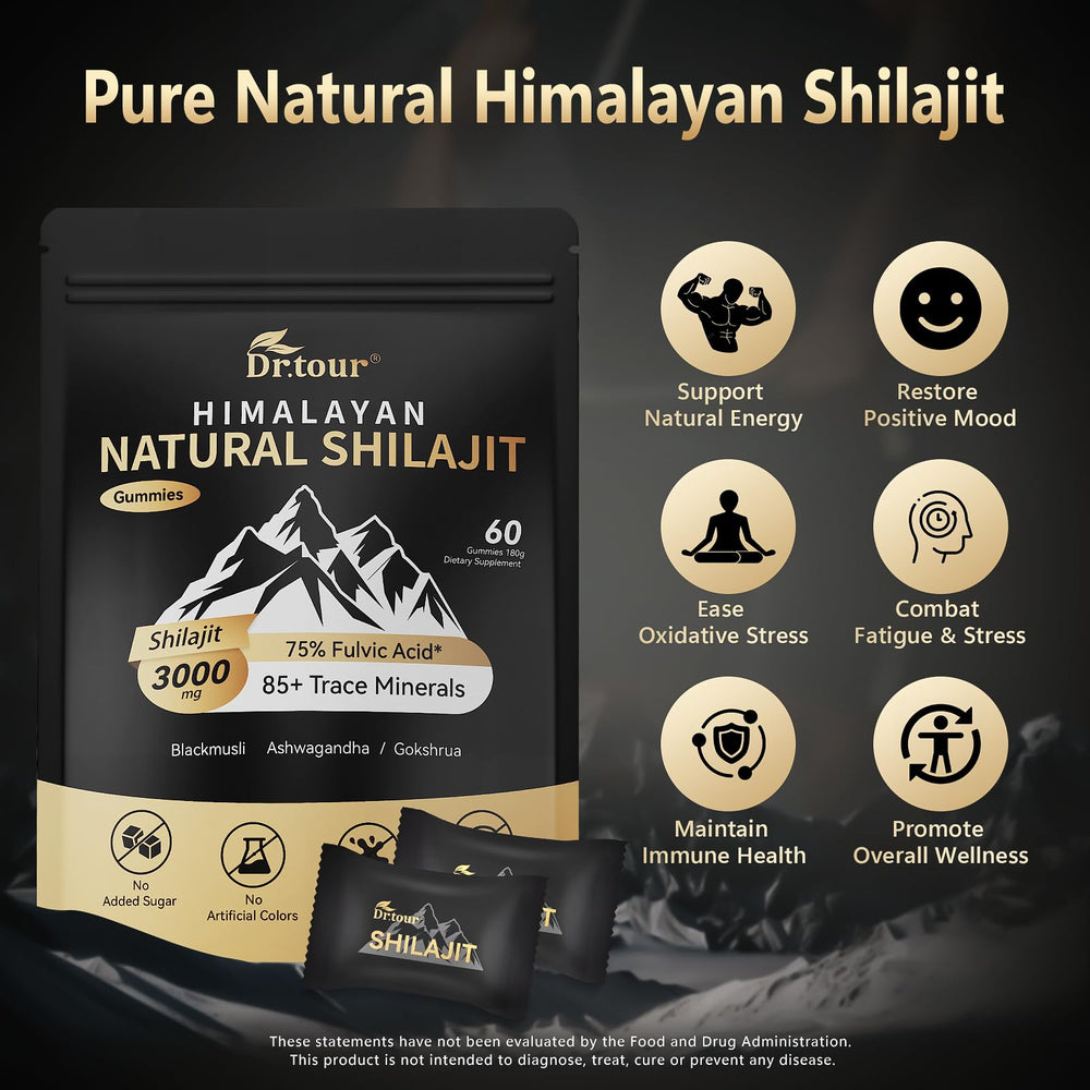 Dr.tour Ashwagandha and Gokshura gummies supporting endurance and steady energy.
