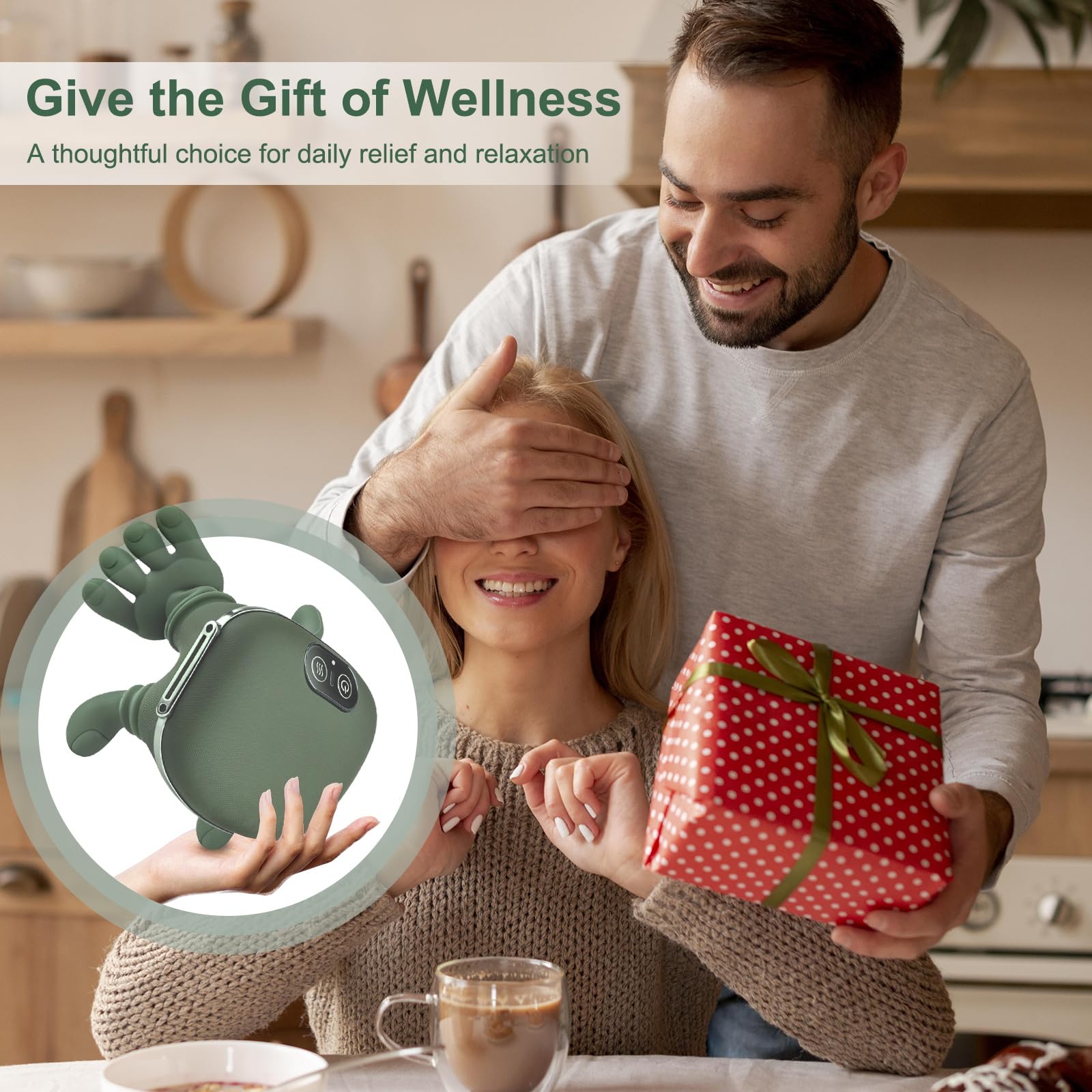 Designed to relieve neck back and shoulder tension.